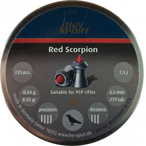 Пули H&N Red Scorpion 0,54 г (225 штук) 4,5 мм