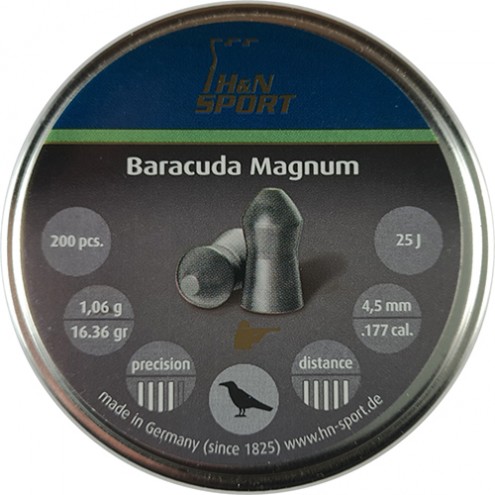 Пули H&N Baracuda Magnum 1,06 г (200 штук) 4,5 мм