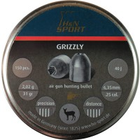 Пули H&N Grizzly 2,02 г (150 штук) 6,35 мм