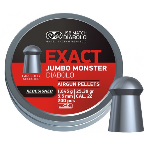 Пули JSB Exact Jumbo Monster 1,645 г (200 штук) 5,5 мм