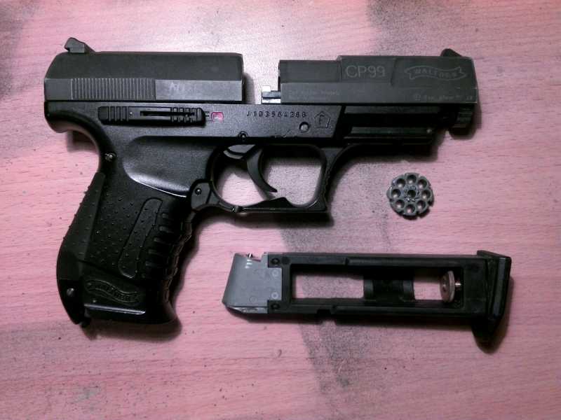 Umarex Walther СР 99 (чёрный с чёрн. рукояткой) 4,5 мм