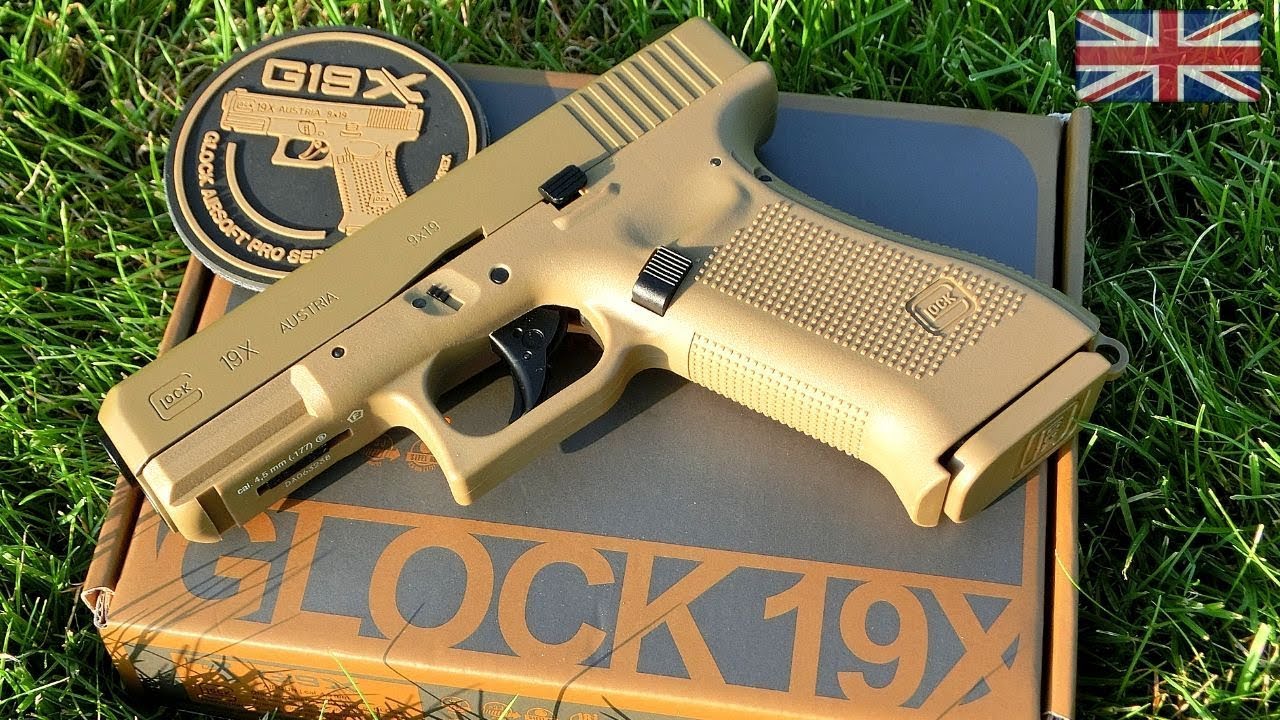 Umarex Glock 19X кал.4,5мм (метал, цвет песок, blowback, pellet) 4,5 мм